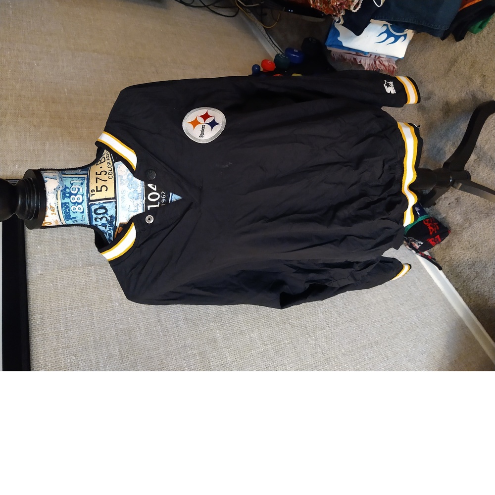 PITTSBURGH STEELERS PULLOVER JACKET - SIZE XL